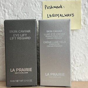 BNIB La Prairie Skin Caviar Luxe Eye Cream & Eye Lift Deluxe Sample